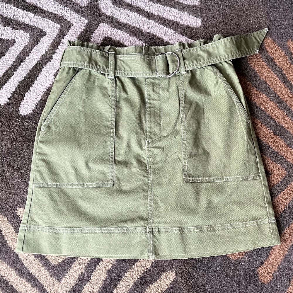 NWOT - Free Assembly Women’s Paperbag Waist Mini Skirt - Picture 2 of 3